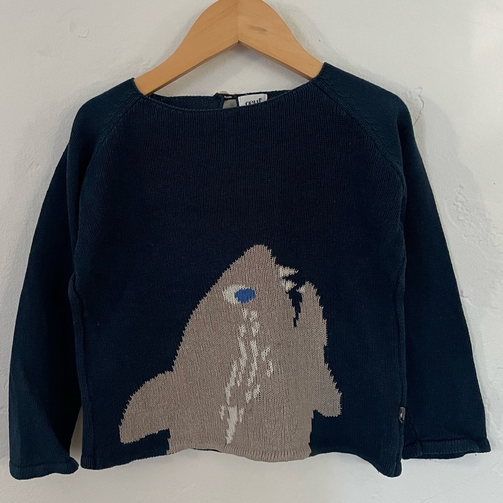Rare shark sweater from Oeuf